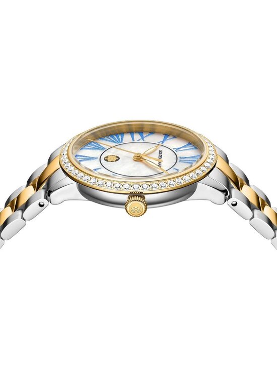 Women\'s Silver/Blue Dainty Watch Mother of Pearl Dial Elegant Quartz Wrist Watch main image 4